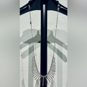 Claire’s Black and Silver Tone Statement Necklace